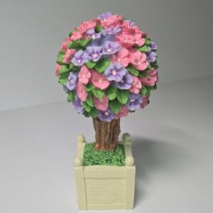 Department 56 Snowbunnies Spring Purple Violet Topiary Flowering Tree.